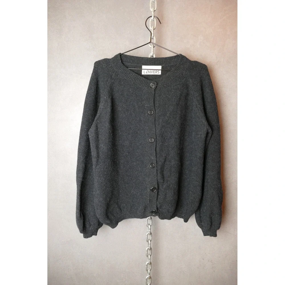 Lenvers CHARLOTTE Round-Neck‎ Cardigan in Merino-Alpaca - Picture 2 of 9